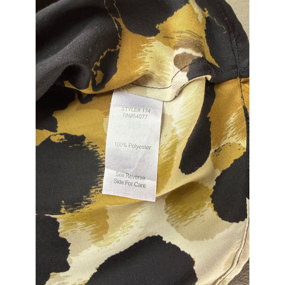 CAbi Animal Print Ruffle Cami Tank Top - Small - Leopard Print Sleeveless Blouse - Picture 5 of 6